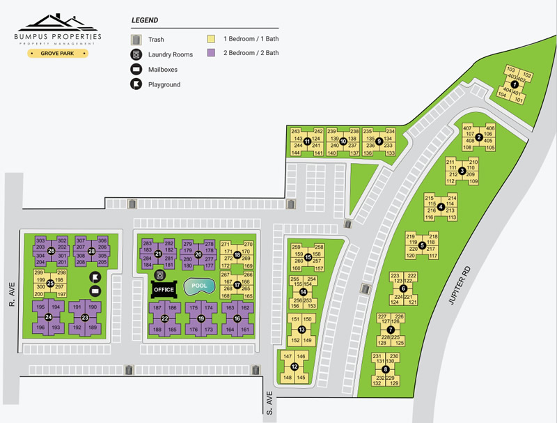 Grove Park Map